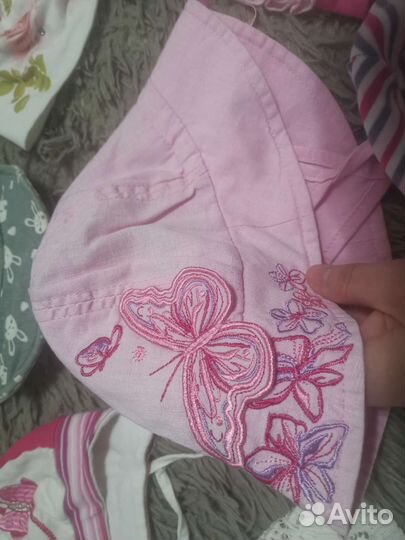 Летние шапки, Панамы для девочки 1-2 года