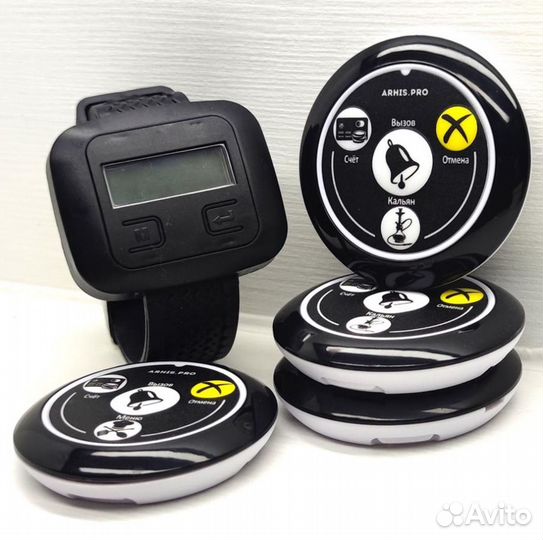 Кнопка вызова официанта, табло отображения вызова