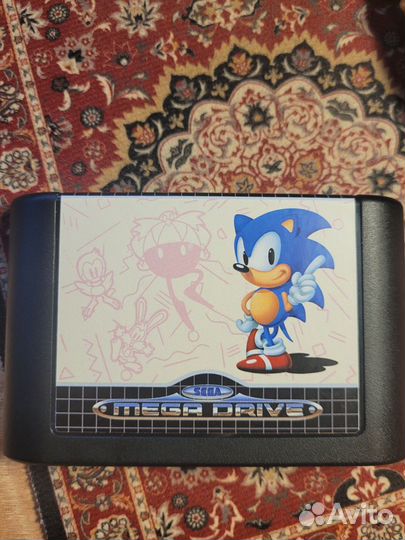 Картридж для Sega - Sonic The Hedgehog