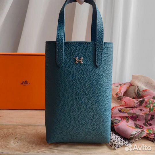 Сумка чехол для телефона hermes