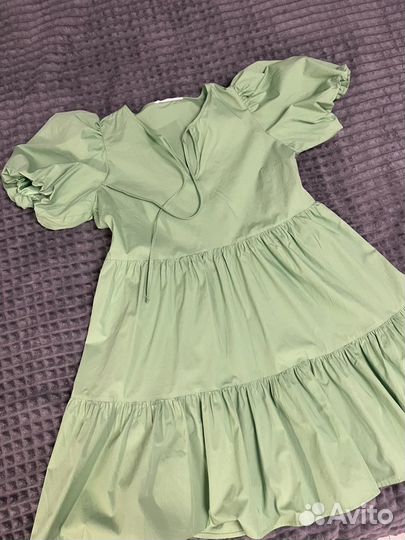 Платье зеленое летнее