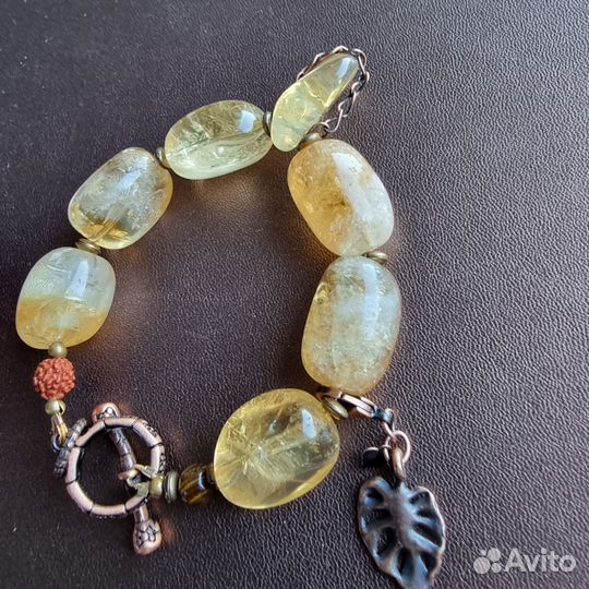 Браслет с цитрином