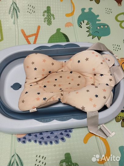 Ванночка детская (складная)с термоментором +матрас