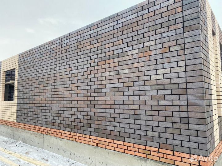 Кирпич лицевой флеш патина