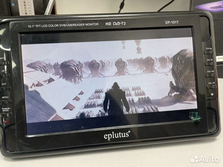Портативный телевизор с dvb-t2 eplintus ep-101t
