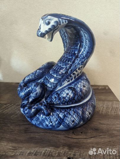 Гжель авторская змея