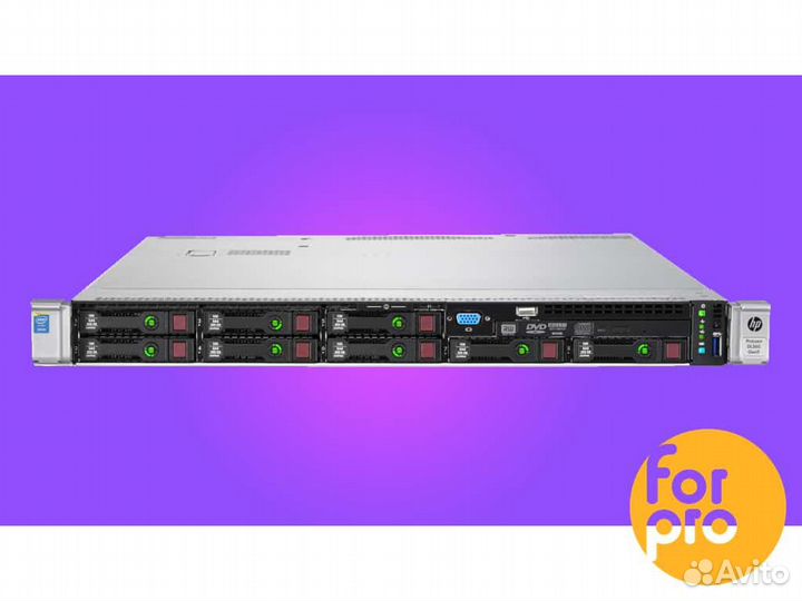 Сервер HP DL360 Gen9 8SFF 2xE5-2680v4 144GB, H240