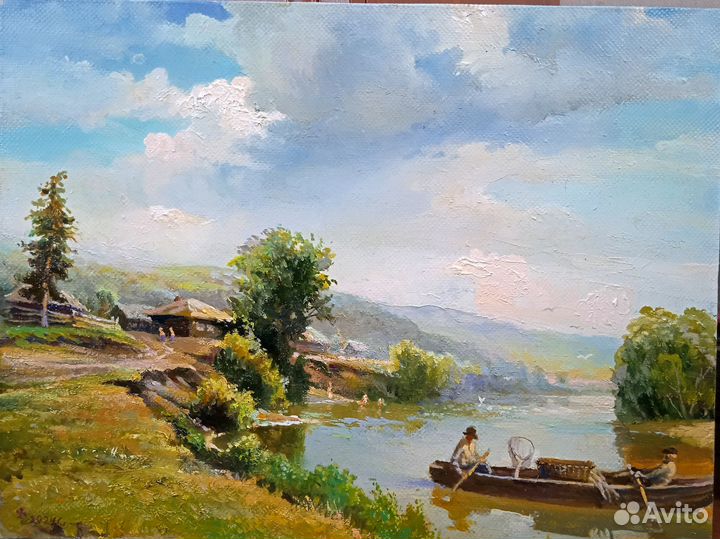 Картина маслом неизвестного художника