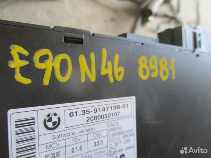 Блок комфорта Bmw 3 Series E90 N46 2008