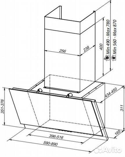 Вытяжка Faber grexia gres LG/X A90