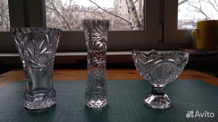 Хрустальная ваза