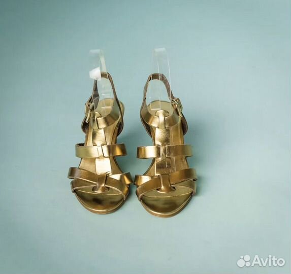 Босоножки золотистые J Crew