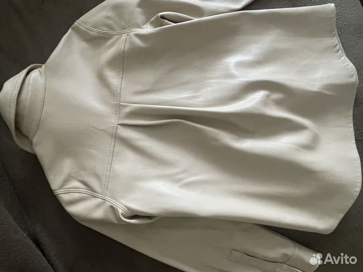 Кожаная рубашка zara
