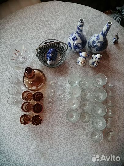 Хрусталь богемия с позолотой