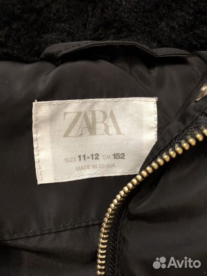 Пуховик для девочки zara