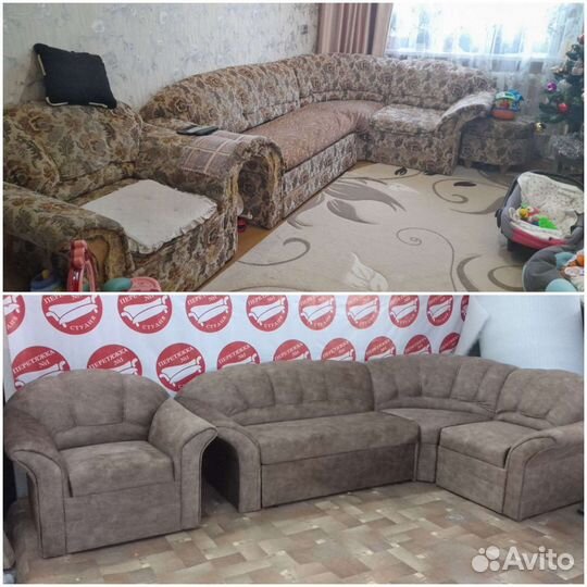 Перетяжка мягкой мебели. Реставрация мягкой мебели