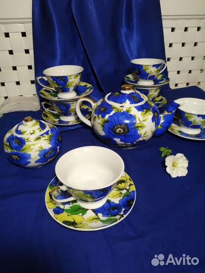 Чайный сервиз(6п),Василек'