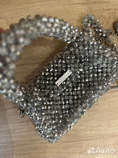 Сумочка из хрустальных бусин