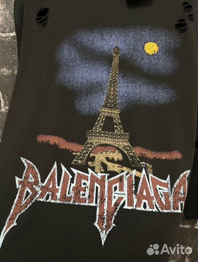 Лонгслив Balenciaga Paris moon