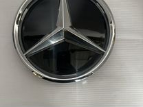 Значок в решетку Mercedes с подсветкой Хром