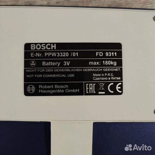 Весы Boch 3320/01, б/у. Цвет синий