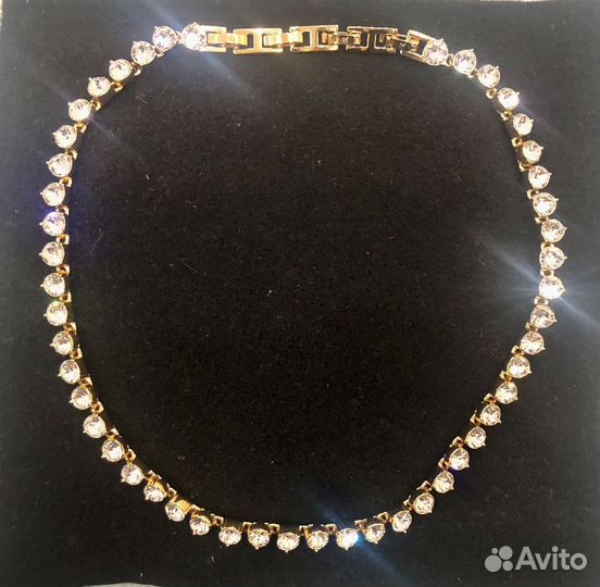 Колье браслет и серьги swarovski