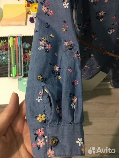 Платье рубашка H&M для девочки 110