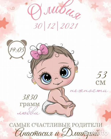 Метрика для новорожденных