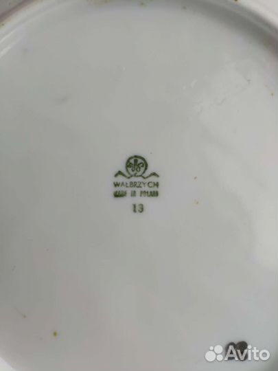 Салатник старая Польша фарфор Walbrzych