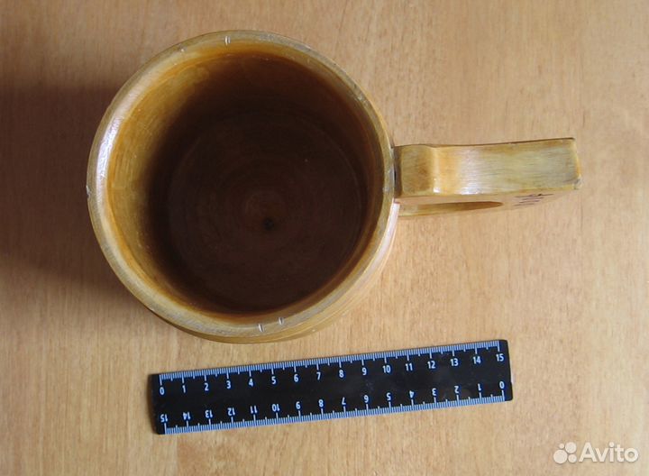 Большая деревянная кружка. Советский сувенир