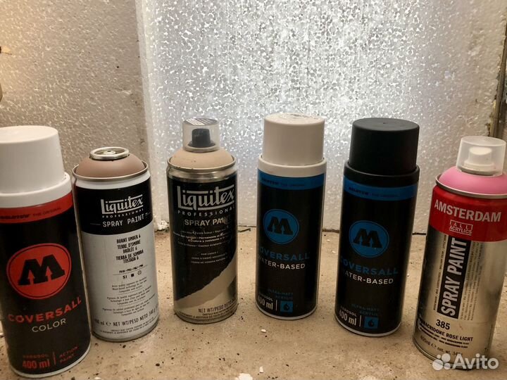 Спрей баллоны Molotow, Liquitex, Amsterdam Acrylic