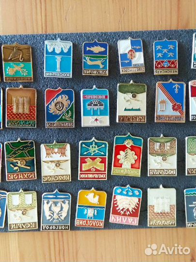 Набор значков СССР. Города