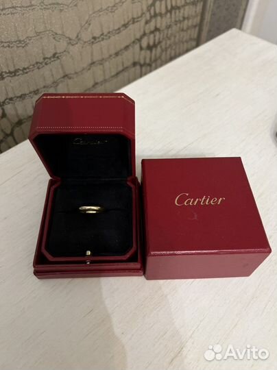 Золотое кольцо cartier оригинал