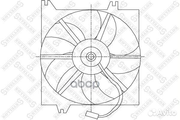 Вентилятор охлаждения Hyundai Accent 1.3-1.6