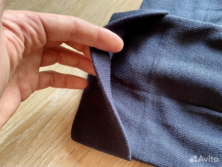 Мужская шапка темно синий цвет осень зима