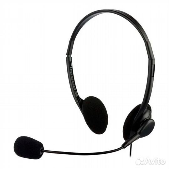 Наушники с микрофоном Oklick HS-M143VB черные, min