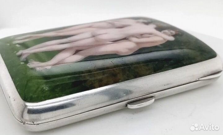 Портсигар серебряный 1910 года