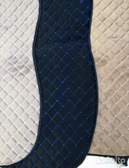Накидки на сиденья Велюр Premium Romb черная нить
