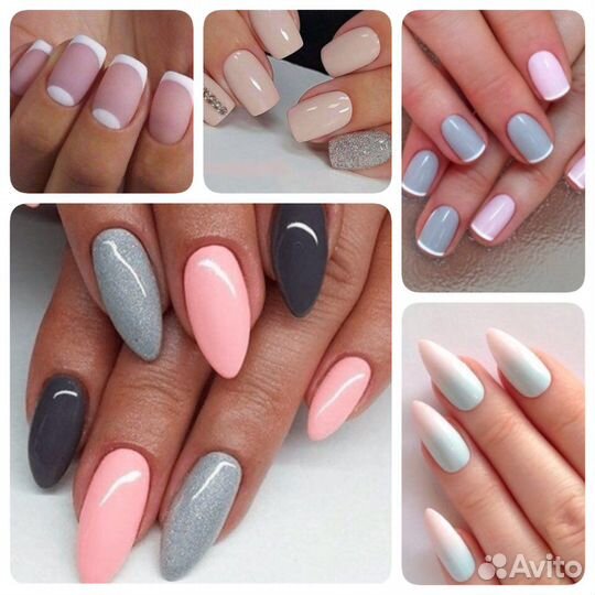 Гель лак, наращивание, моделирование