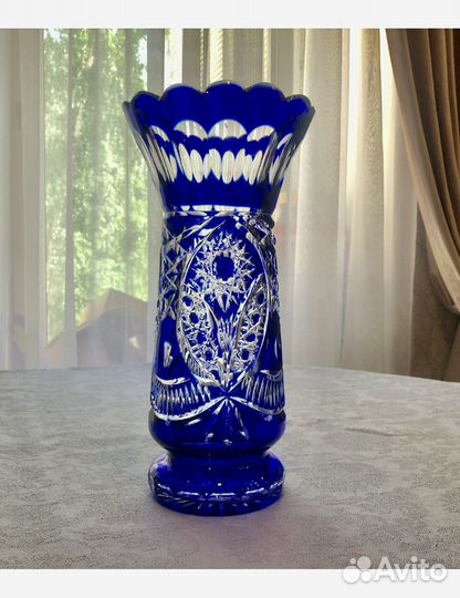 Ваза Гусь хрустальный