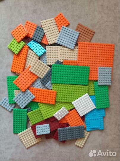 Lego на вес оригинал россыпью + пластины