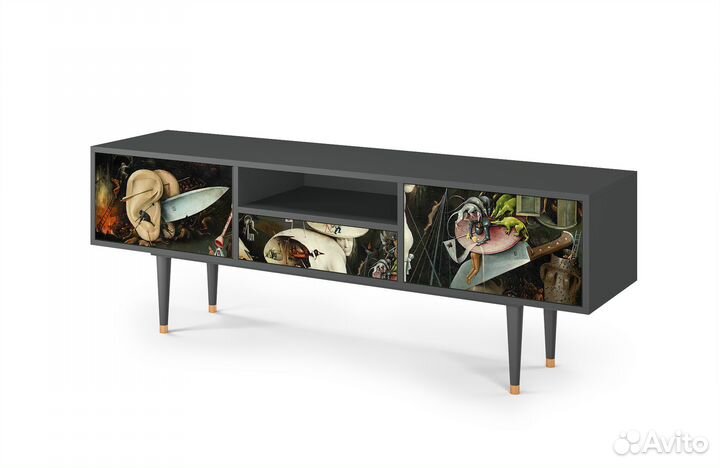 Тв-тумба T6 - Антрацит - The Garden of Earthly Del