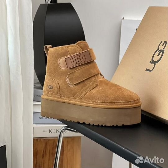 UGG угги Neumel Platform Beige (Арт.4572)