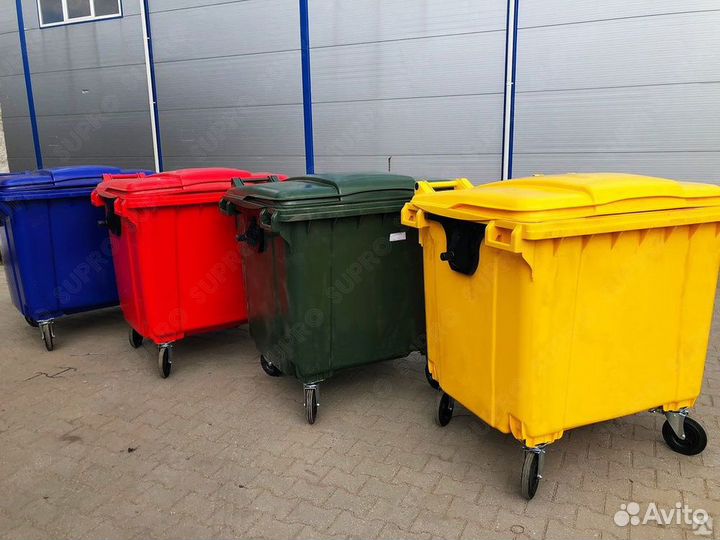 Евроконтейнер для мусора 660л Ш6630