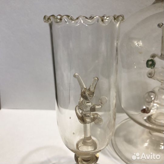 Графин штоф с чертиком