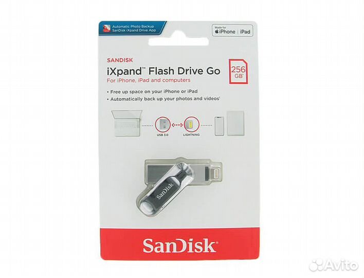 Flash Usb 3.0 SanDisk Go iXpand на 256GB (OTG)