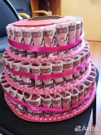 Упаковка для подарков, денежный торт