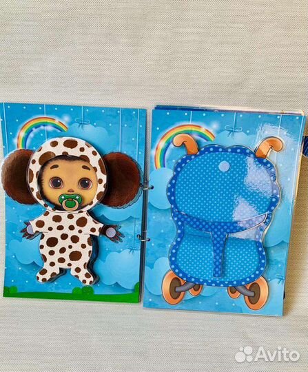 Чебурашка игра на липучках