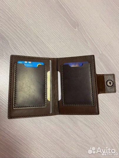 Кошелек бифолд натуральная кожа