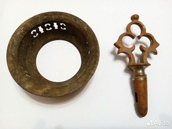 Конфорка и верток кран для самовара старинные